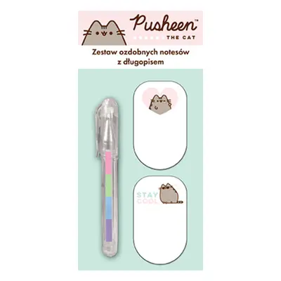 Zestaw mini długopis + notes pusheen 2szt.