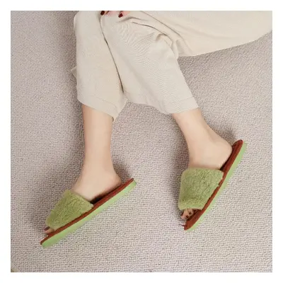 Eleganckie kapcie damskie - Zielony 40