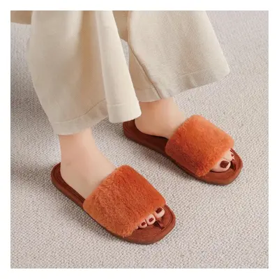 Eleganckie kapcie damskie - Pomarańczowy 37