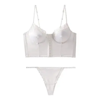 Komplet bielizny z gładkiej tkaniny na co dzień Murielle