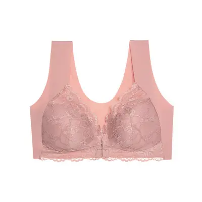 Biustonosz z szerokimi ramiączkami i koronkową wstawką na co dzień Vala