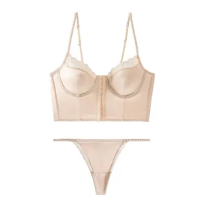 Komplet bielizny z gładkiej tkaniny na co dzień Murielle