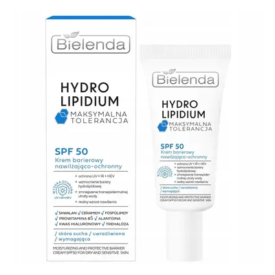 Bielenda Hydro Lipidium Nawilżająco Ochronny Krem Do Twarzy SPF 50 Na Dzień
