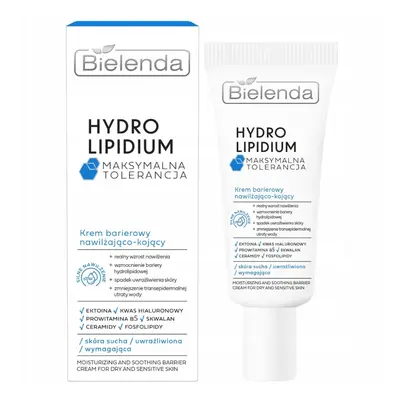 Bielenda Hydro Lipidium Barierowy Kojąco Nawilżający Krem Do Twarzy 50ml