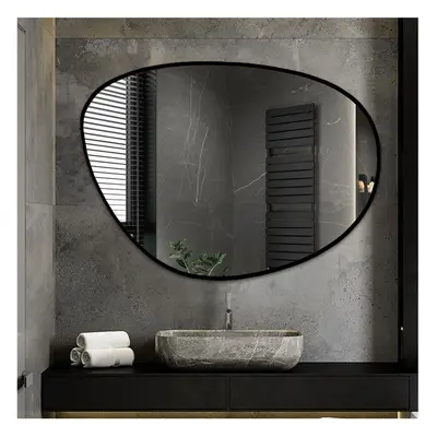 Lustro o nieregularnym kształcie w ramie - AGAT W RAMIE