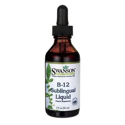 Witamina B12 cyjanokobalamina w płynie B-12 Sublingual Liquid 59ml SWANSON