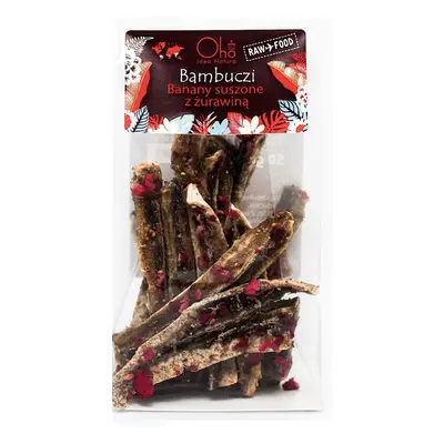 Oho Bambuczi Banany Suszone Z Żurawiną Raw Bio 50 g