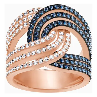 Lemon Knot Ring, Blue, Mixed metal finish