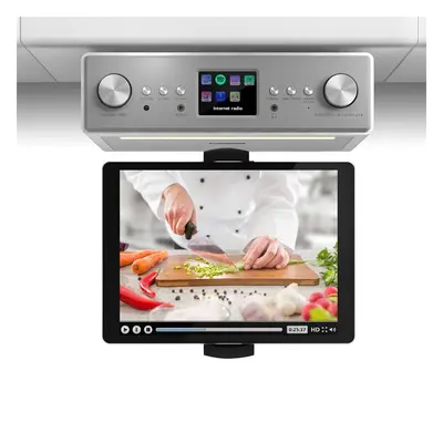 Auna Connect Soundchef, kuchynské rádio s držiakom na tablet, set, DAB+, FM, 2x3", biele