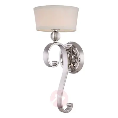 Elegancka tekstylna lampa ścienna Madison Manor