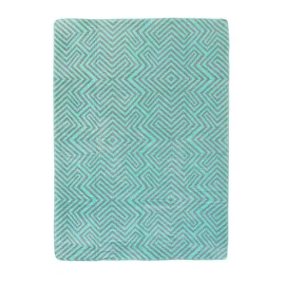 Koc Cotton Cloud 150x200cm Mint Maze