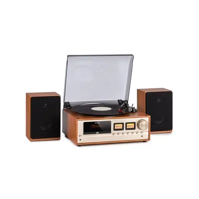 Auna Oxford, retro stereo systém, DAB+/FM rádio, BT funkcia, vinyl, CD, AUX, champagne