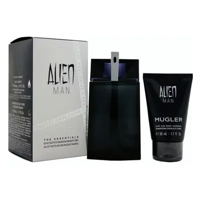 Mugler Alien Man zestaw - woda toaletowa 100 ml Refillable + żel pod prysznic 50 ml