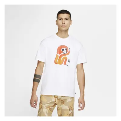 Męski T-shirt do skateboardingu Nike SB - Biel