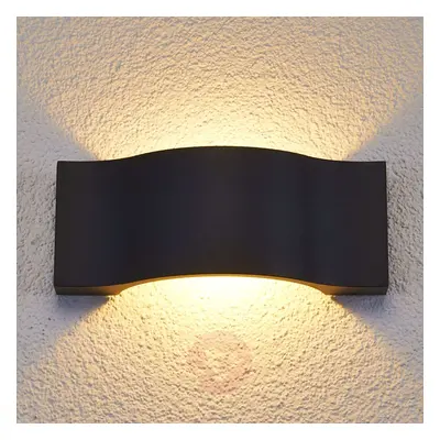 Elegancka zewnętrzna lampa ścienna LED Jace grafit