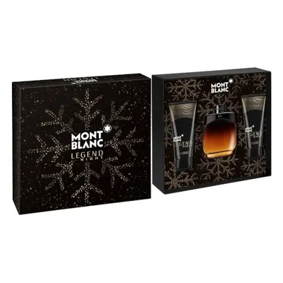 Montblanc Legend Night zestaw - woda perfumowana 100 ml + balsam po goleniu 100 ml + żel pod pry