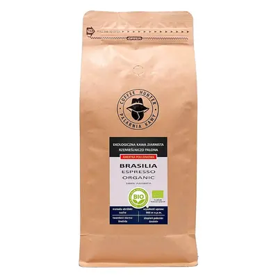 KAWA ZIARNISTA ARABICA 100 % BRAZYLIA FAIR TRADE BIO 1 kg - COFFEE HUNTER