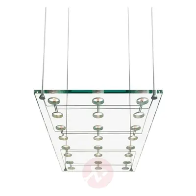 Szlachetna designerska lampa wisząca SOSPESA szkło