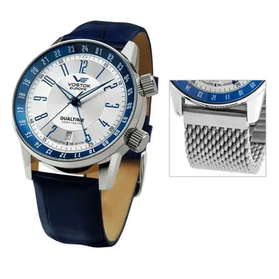 Vostok Europe Gent's GAZ-14 Limousine Dual Time Automatic Watch with Interchangeable Strap
