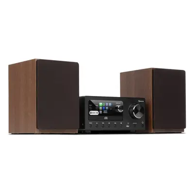 Auna Connect System, stereo systém, max 80 W, internetové/DAB+/FM rádio, CD-prehrávač