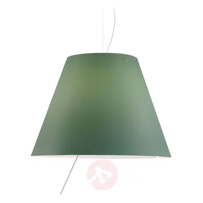 Elegancka lampa wisząca LED Costanza, zielona