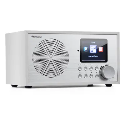 Auna Silver Star Mini, internetové DAB+/FM rádio, WiFi, BT, DAB+/FM, biele