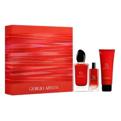 Giorgio Armani Si Passione zestaw - woda perfumowana 100 ml + woda perfumowana 15 ml + balsam do