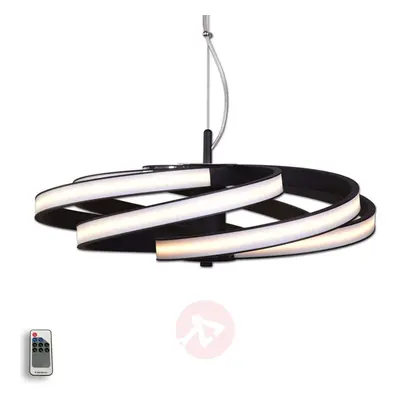 Dekoracyjna lampa wisząca LED Zoya, czarna