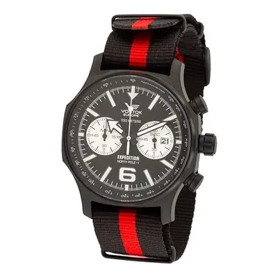 Vostok Europe Gent's Expedition N1 Chronograph PVD Watch with Nato Strap