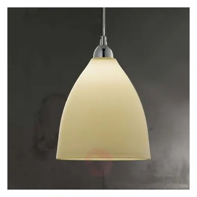 Szklana lampa wisząca PROVENZA, 20 cm, bursztyn