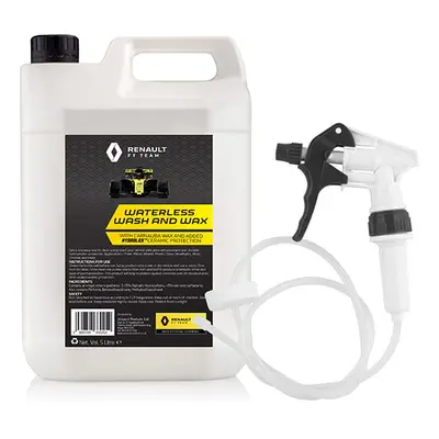 Renault F1 Waterless Wash and Wax 5L Jerry Can with Long Hose Trigger