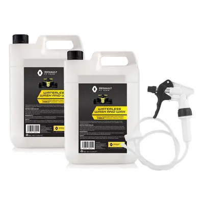 Renault F1 Waterless Wash & Wax 5L (Twin Pack) with Long Hose Trigger