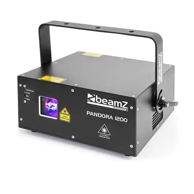 Beamz Pandora 1200, TTL RGB laser, 12/23 DMX kanálov, trieda: 4, čierny