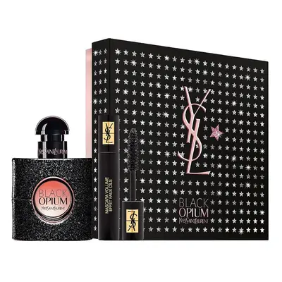 Yves Saint Laurent Black Opium zestaw - woda perfumowana 30 ml + Mascara Effet Faux Cils No.1 - 