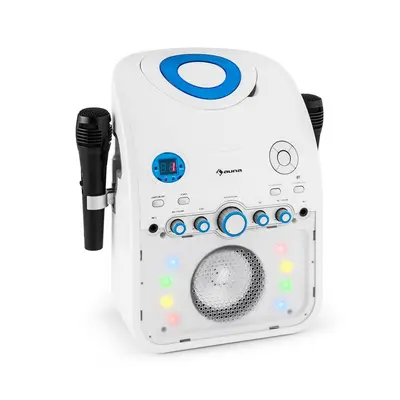 Auna StarMaker, karaoke systém, CD, bluetooth, AUX, LED svetelný efekt, 2 x mikrofón