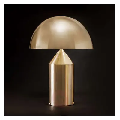 Designerska lampa stołowa ATOLLO złota/ściemniana