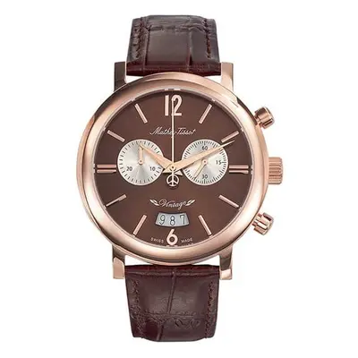 Mathey-Tissot Gent's Vintage Swiss Made Watch with Leather Strap
