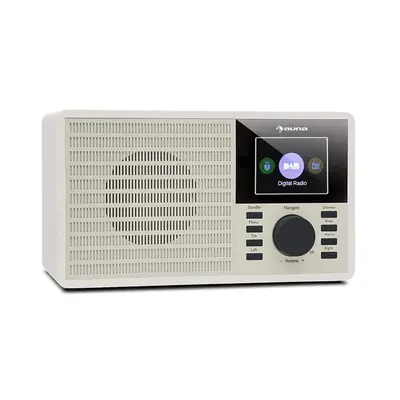 Auna DR-160 BT, DAB+/FM rádio, USB, AUX, 2.4" TFT displej, biele