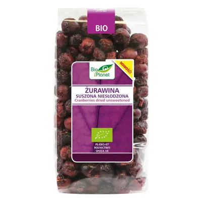 ŻURAWINA SUSZONA NIESŁODZONA BIO 50 g - BIO PLANET