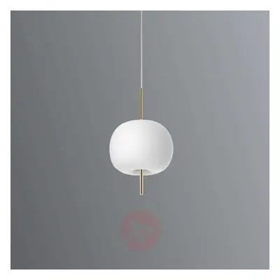 Szklana designerska lampa wisząca LED Kushi, 16 cm