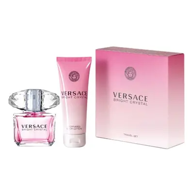 Versace Bright Crystal zestaw - woda toaletowa 90 ml + balsam do ciała 100 ml