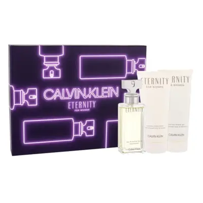 Calvin Klein Eternity zestaw - woda perfumowana 50 ml + balsam do ciała 100 ml + żel pod pryszni