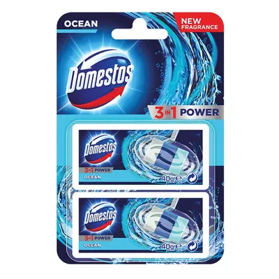 Domestos - Duorefil 3 in 1 Atlantic kostka do WC 2 X 40g, zap...