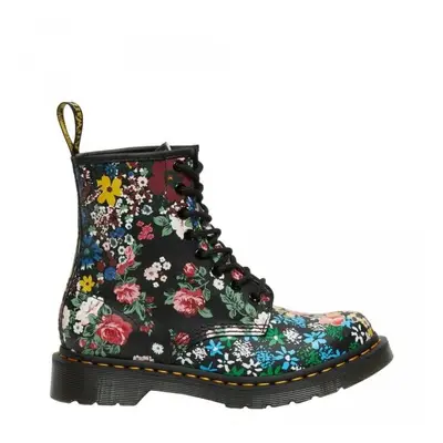 Buty Dr. Martens 1460 PASCAL Floral Mash up White and Black Backhand 26920101