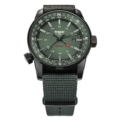 Traser Gent's Swiss Made P68 GMT Compass Outdoor Watch with NATO Strap