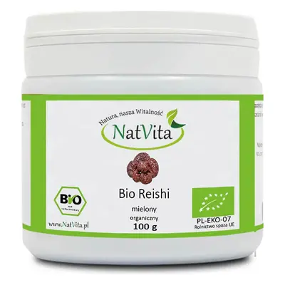 Reishi grzyby mielone BIO 100% 100g NatVita