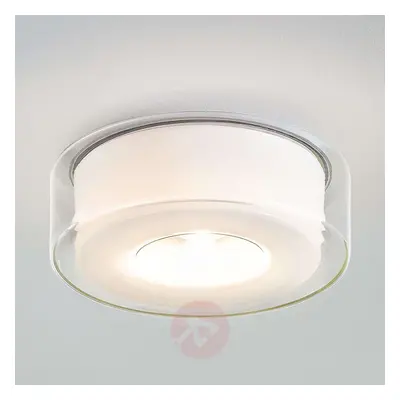 Szklana lampa sufitowa LED Curling