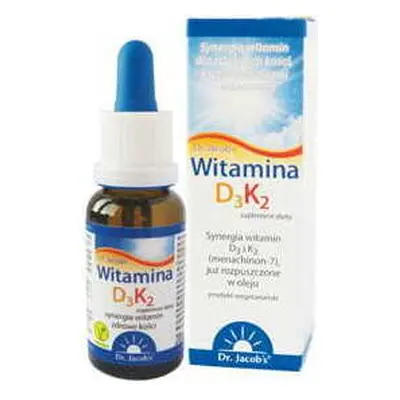 Witamina D3 + K2-MK7 krople K2MK7 20ml DR JACOBS