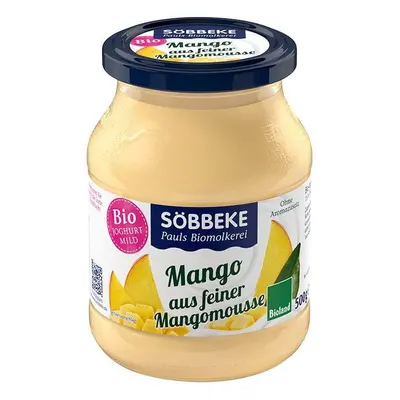 JOGURT KREMOWY MANGO BIO 500 g (SŁOIK) - SOBBEKE