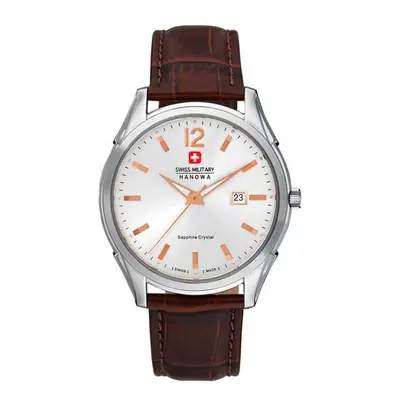 Swiss Military by Hanowa Gents Mountain Guide Watch with Genuine Leather Strap
